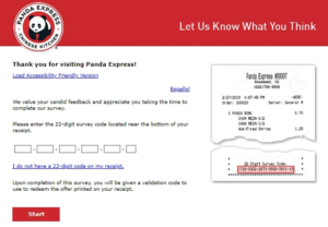 Pandaexpress.con/feedback - Win Free Coupon - Panda Survey